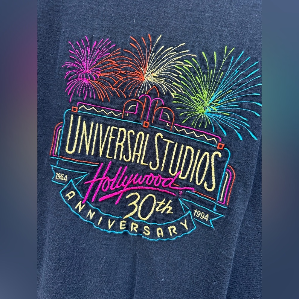 Vintage Universal Studios Hollywood 30th Anniversary Embroidered T-Shirt